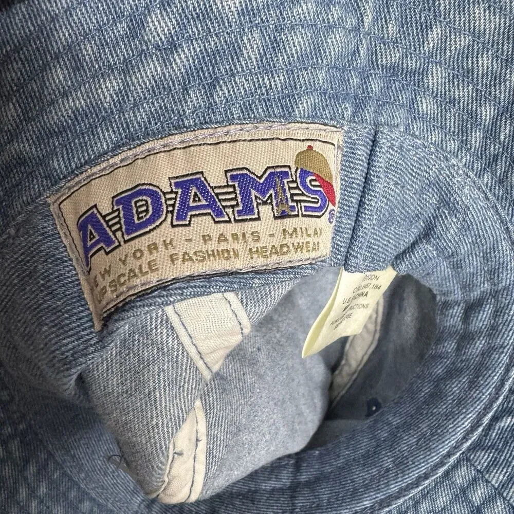 Vintage‎ Adams Kids XL Bucket Hat Denim 1990’s